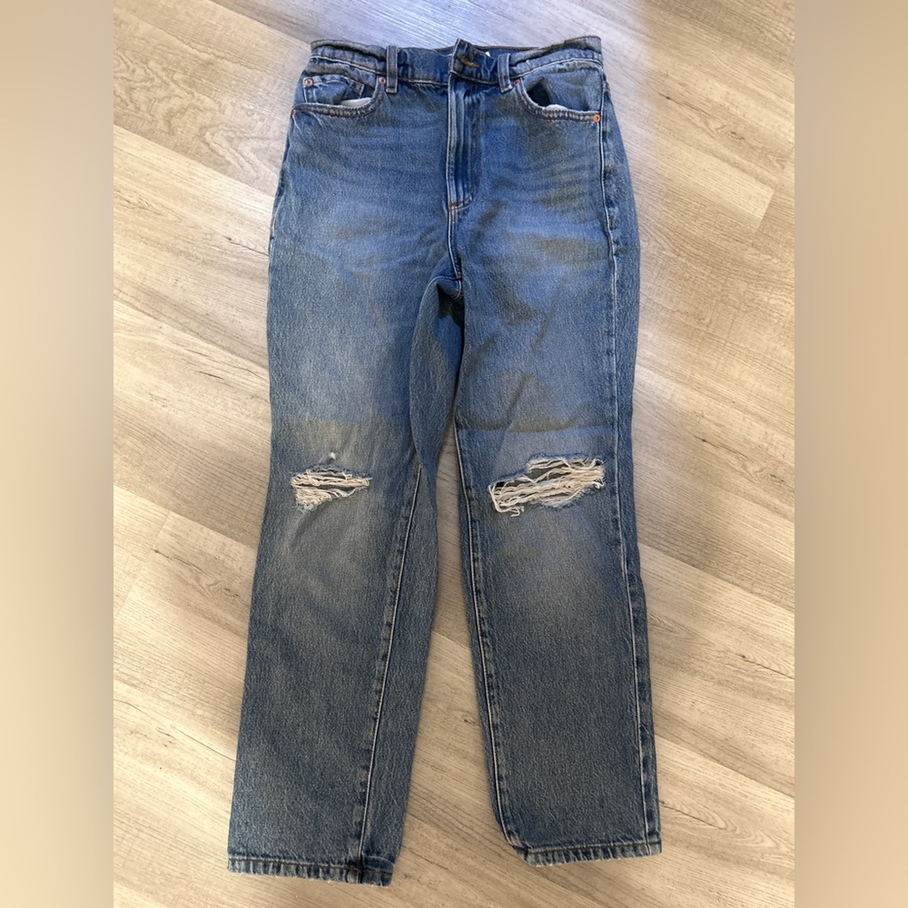 High waisted mom jeans